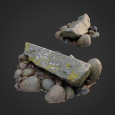 3d scanned nature stone 030 3D Model