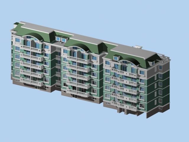 City Residential Garden villa office building design – 107 3D Model