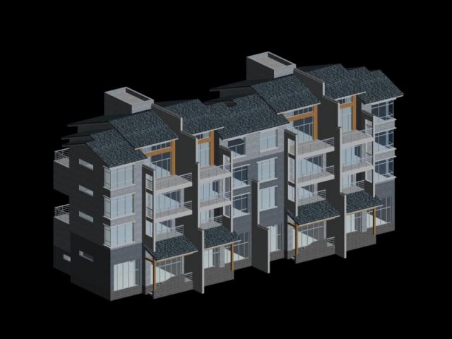 City – Stylish two-seat villa 81 3D Model