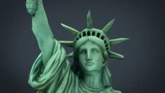 LOW POLY STATUE OF LIBERTY 3D Model