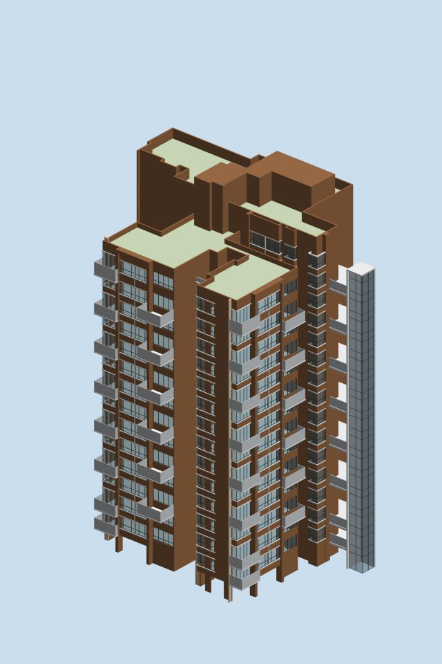 City government office building architectural design – 169 3D Model