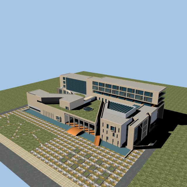 City planning office building fashion design – 164 3D Model