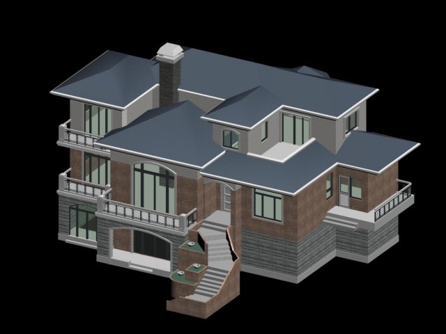 City – alone Villa 1899 3D Model