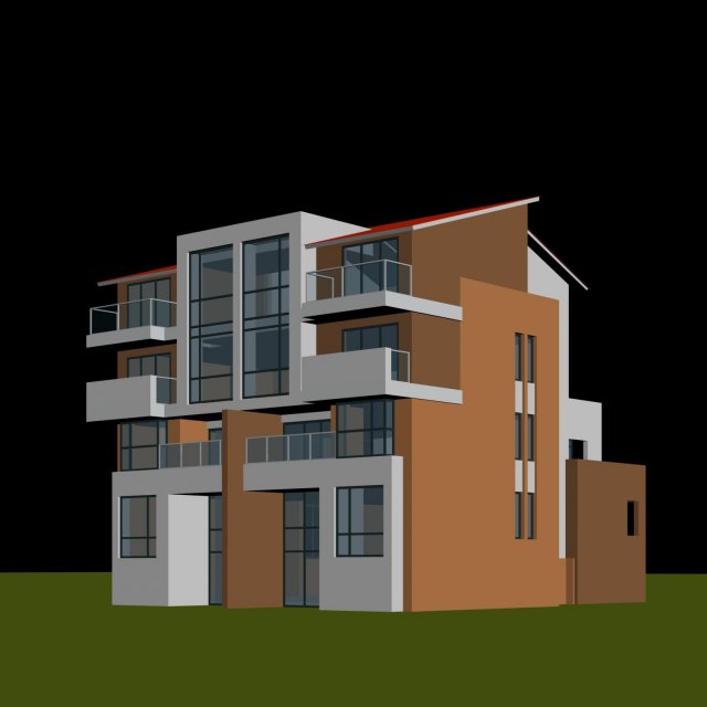 City – alone Villa 11186 3D Model