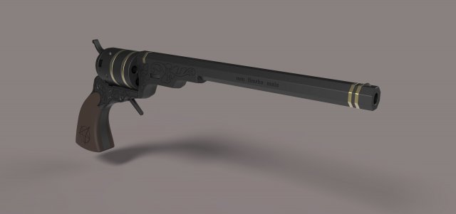 Pistol from movie Supernatural 3D Model