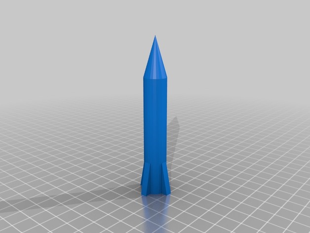 Rocket 3D Print Model