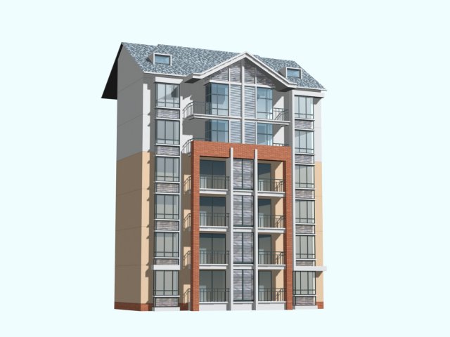 City Residential Garden villa office building design – 142 3D Model