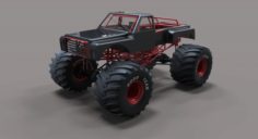 Monster truck Free 3D Model