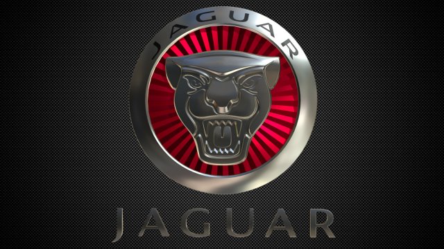 Jaguar logo 2 3D Model