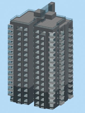 City government office building architectural design – 70 3D Model