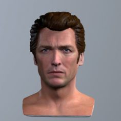 3d printable model Clint Eastwood Dirty Harry 3D Model