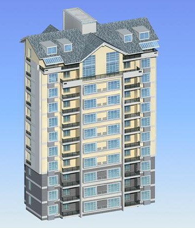 City government office building architectural design – 406 3D Model