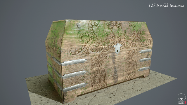 Fantasy chest 3D Model