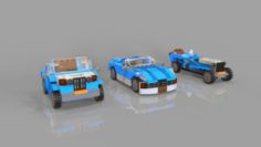Lego cars pack 3 3D Model