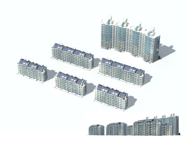 City Residential Garden villa office building design – 593 3D Model