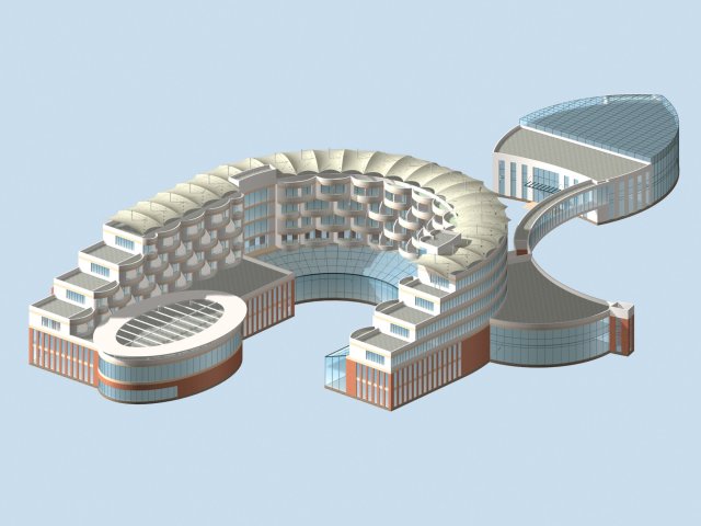 City planning office building fashion design – 565 3D Model