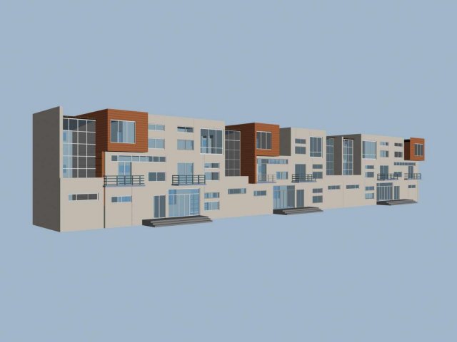 City – Villa 1184 3D Model