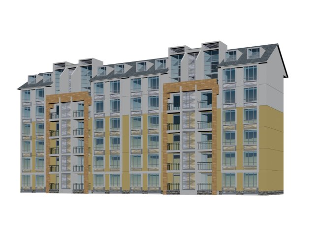 City Residential Garden villa office building design – 147 3D Model