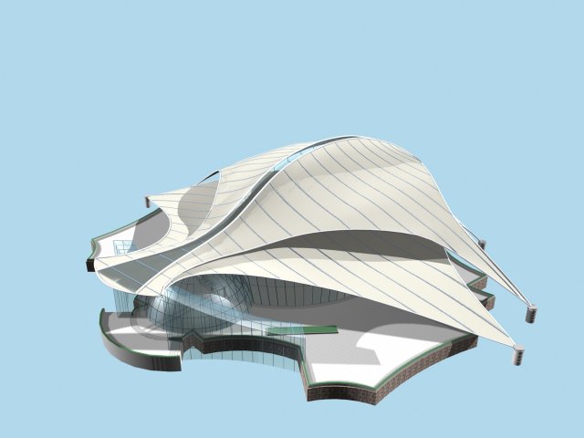 City planning office building fashion design – 552 3D Model