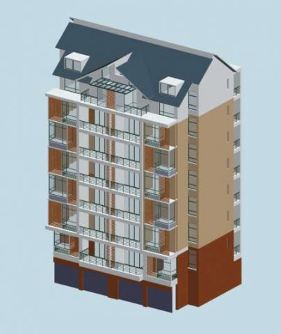 City Residential Garden villa office building design – 164 3D Model