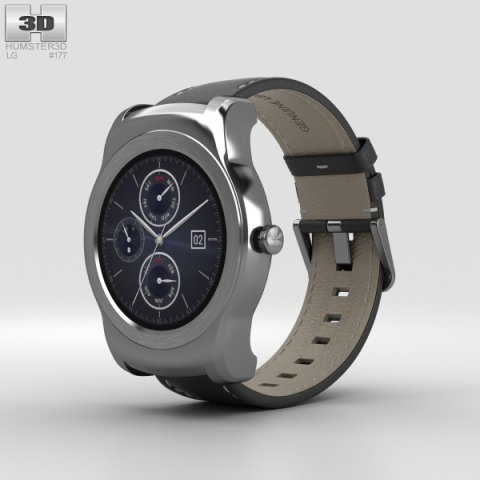 LG Watch Urbane Silver 3D Model