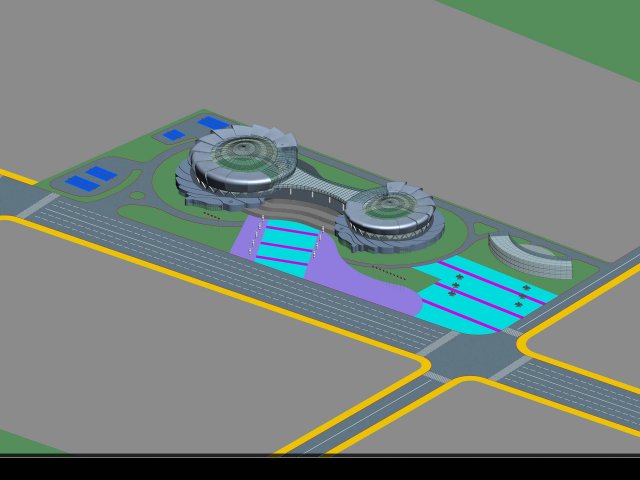 City planning office building fashion design – 590 3D Model