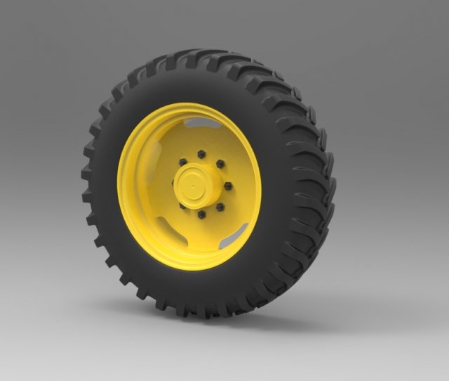 Tractor wheel 3D Model
