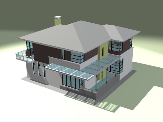 City – alone Villa 1105 3D Model