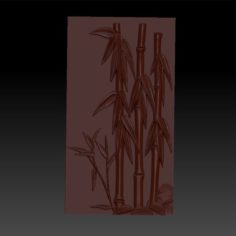 bamboo 3d model of relief for free 3D Print Model