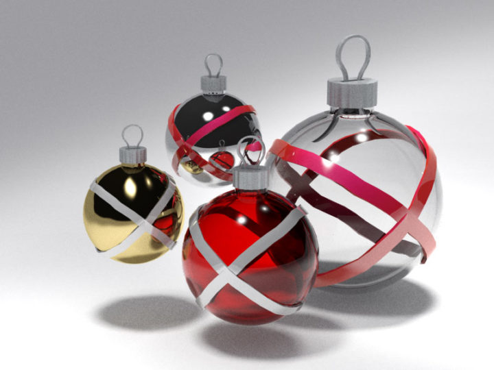 Xmas Sphere 2 Free 3D Model