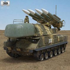Buk M1 missile system 3D Model