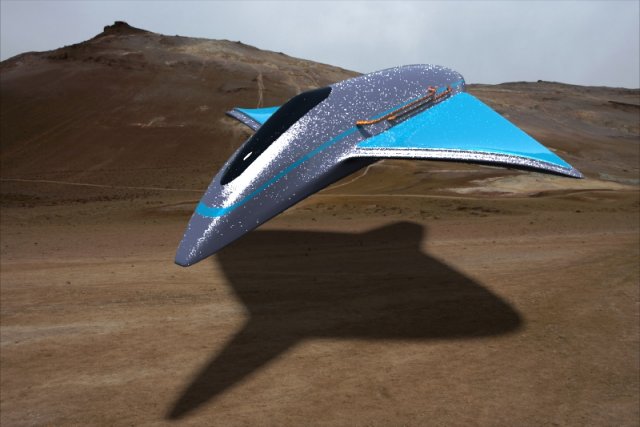 Patrol spaceship 3D Model