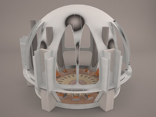 Jedi Council Chamber Star Wars 3D Model