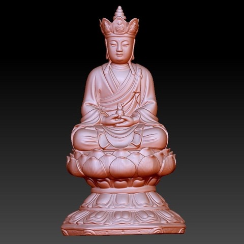 Kshitigarbha buddha 3D Print Model