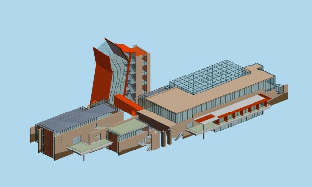 City planning office building fashion design – 183 3D Model