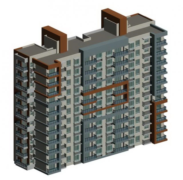 City government office building architectural design – 209 3D Model