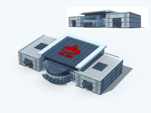 City office building construction avant-garde design hotel – 175 3D Model