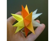 Multi-part stellated icosahedron 3D Print Model