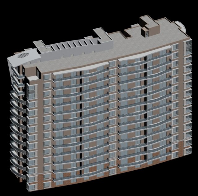 City government office building architectural design – 330 3D Model