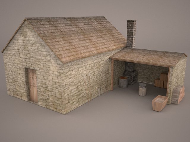 Black Smith House 3D Model