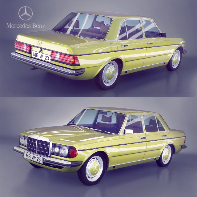 Mercedes-Benz 230E 3D Model