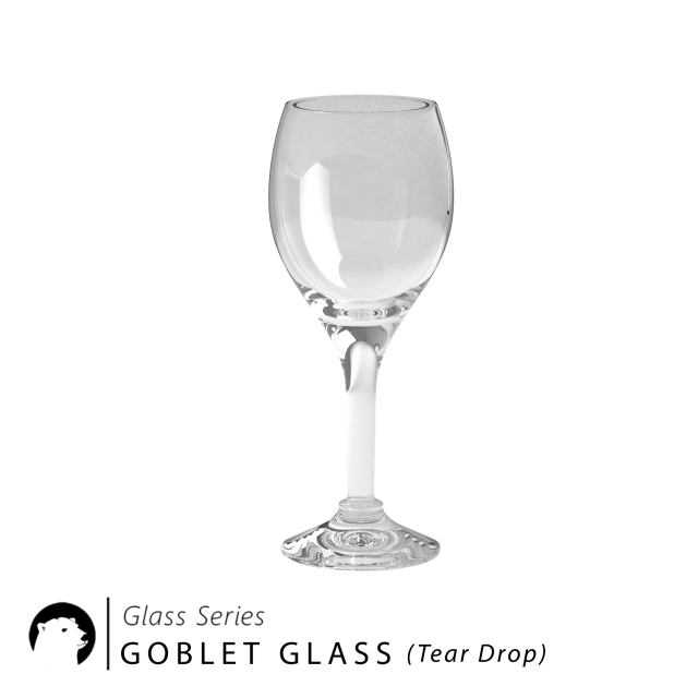 Glass Series – Goblet Glass teardrop 3D Model