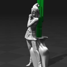 Santa girl 3D Print Model