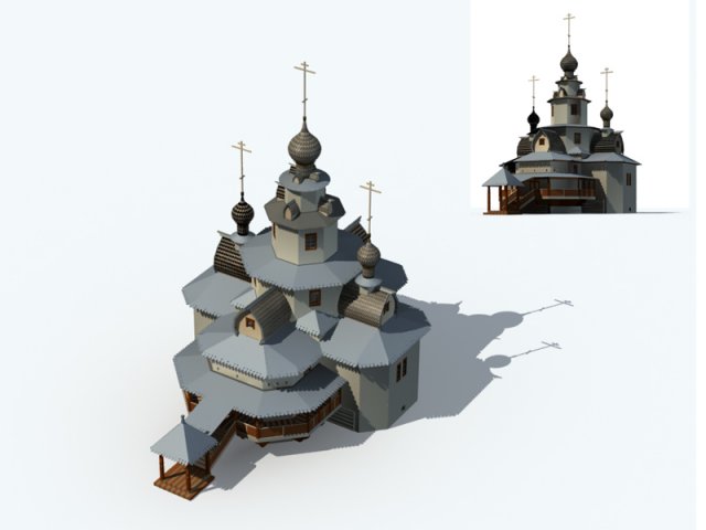 City ancient palace building luxury villas – 39 3D Model