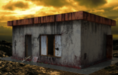Beer bar in the apocalyptic world 3D Model