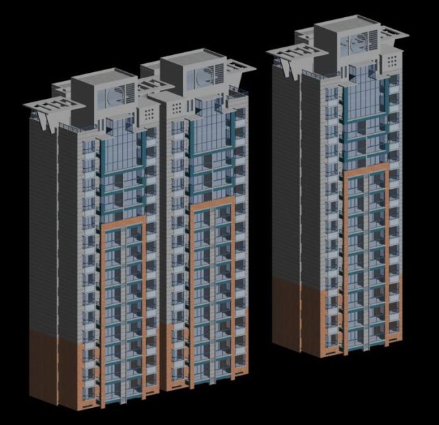 City government office building architectural design – 349 3D Model