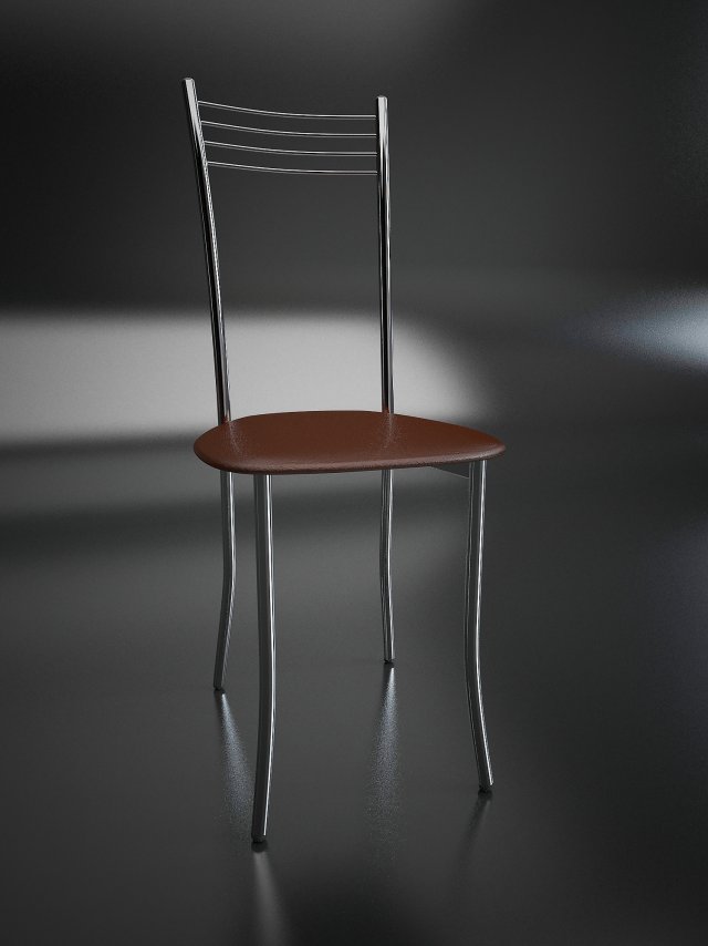 Chair chrome Free 3D Model