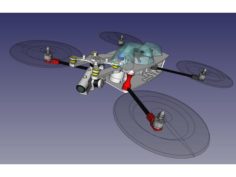 Foldable quadcopter FPV 3D Print Model