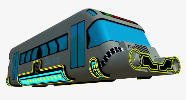 Hover bus 3D Model
