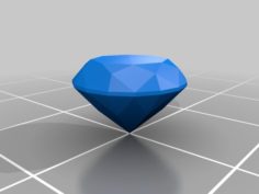 Gemstone Diamond 3D Print Model